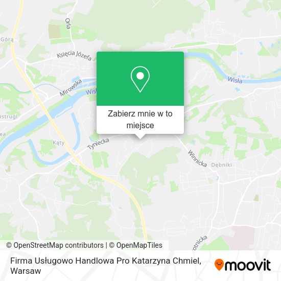 Mapa Firma Usługowo Handlowa Pro Katarzyna Chmiel