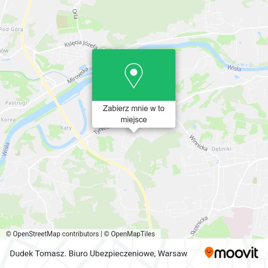 Mapa Dudek Tomasz. Biuro Ubezpieczeniowe