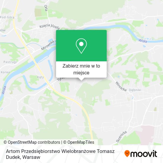 Mapa Artom Przedsiębiorstwo Wielobranżowe Tomasz Dudek