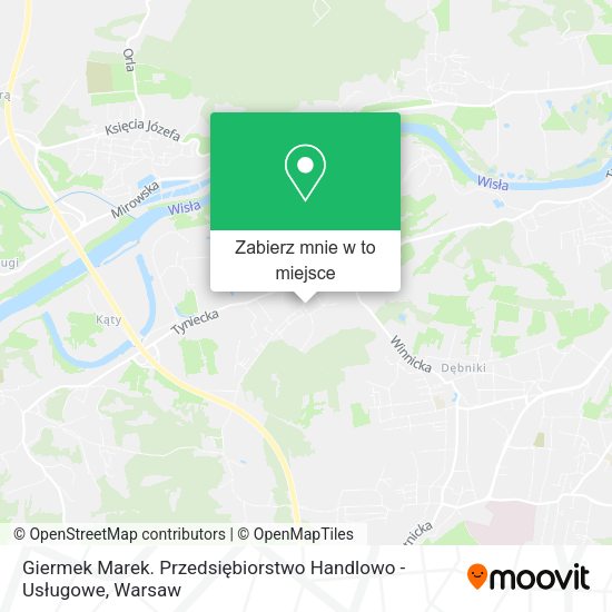 Mapa Giermek Marek. Przedsiębiorstwo Handlowo - Usługowe