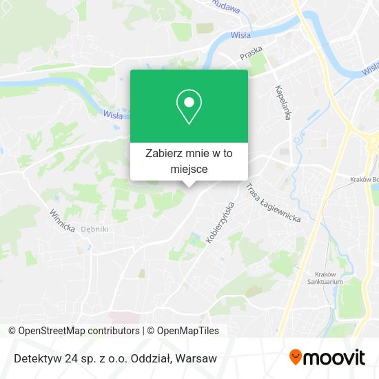 Mapa Detektyw 24 sp. z o.o. Oddział