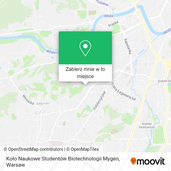 Mapa Koło Naukowe Studentów Biotechnologii Mygen