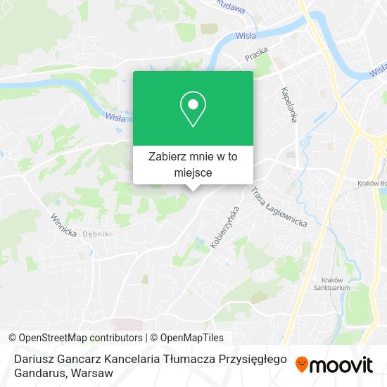 Mapa Dariusz Gancarz Kancelaria Tłumacza Przysięgłego Gandarus