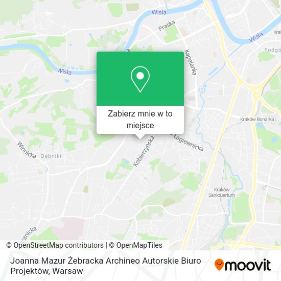 Mapa Joanna Mazur Żebracka Archineo Autorskie Biuro Projektów