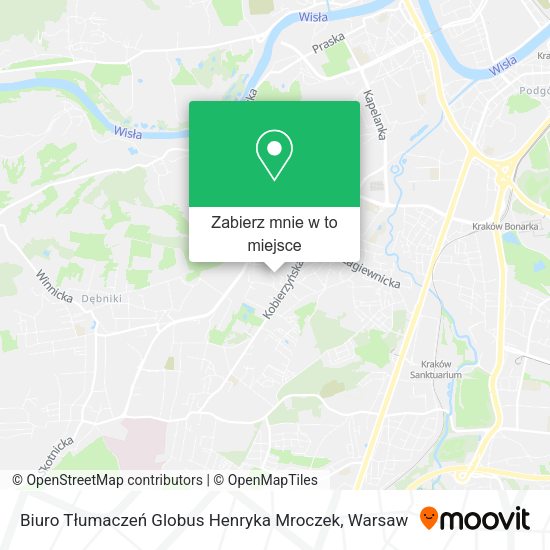 Mapa Biuro Tłumaczeń Globus Henryka Mroczek