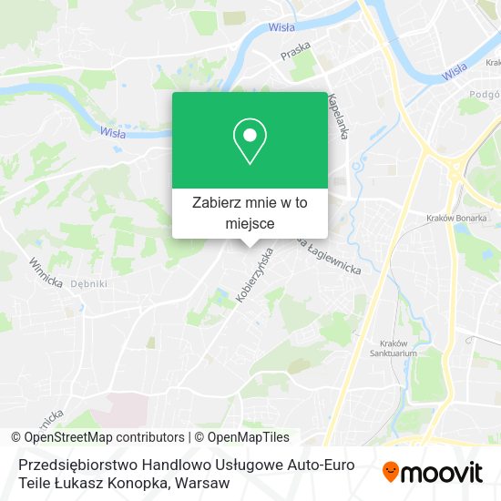 Mapa Przedsiębiorstwo Handlowo Usługowe Auto-Euro Teile Łukasz Konopka