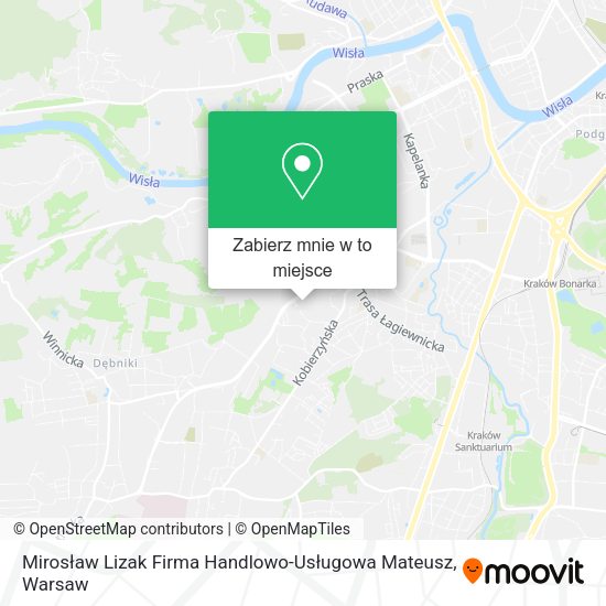 Mapa Mirosław Lizak Firma Handlowo-Usługowa Mateusz