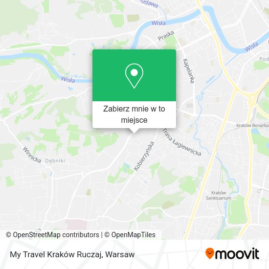 Mapa My Travel Kraków Ruczaj