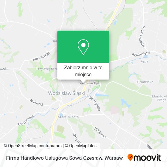 Mapa Firma Handlowo Usługowa Sowa Czesław