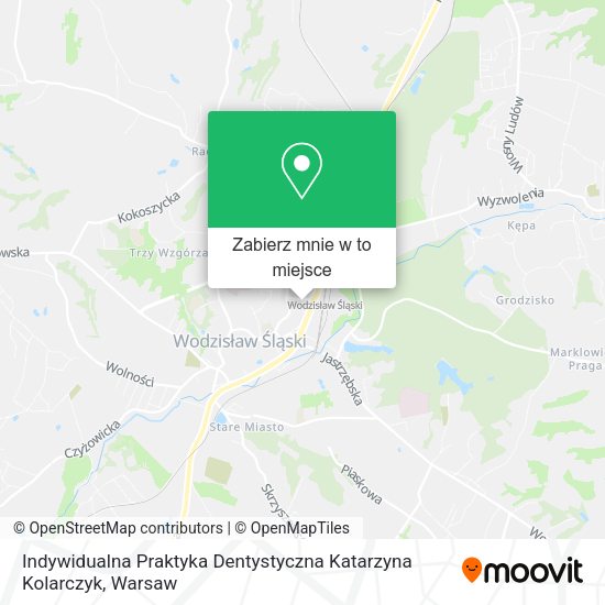 Mapa Indywidualna Praktyka Dentystyczna Katarzyna Kolarczyk