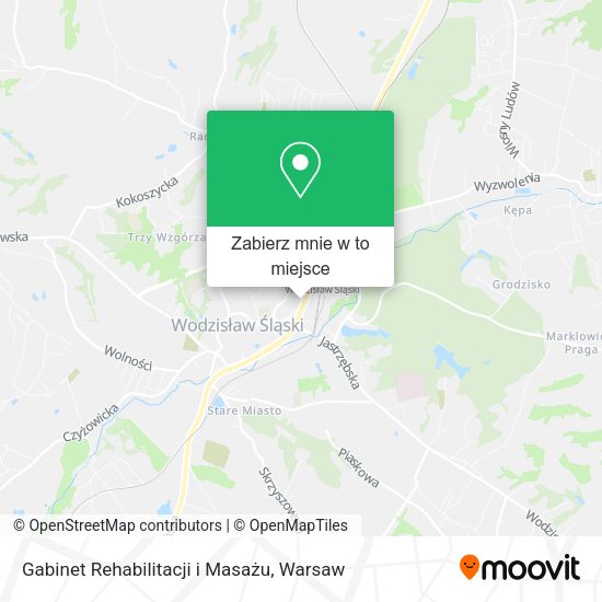 Mapa Gabinet Rehabilitacji i Masażu