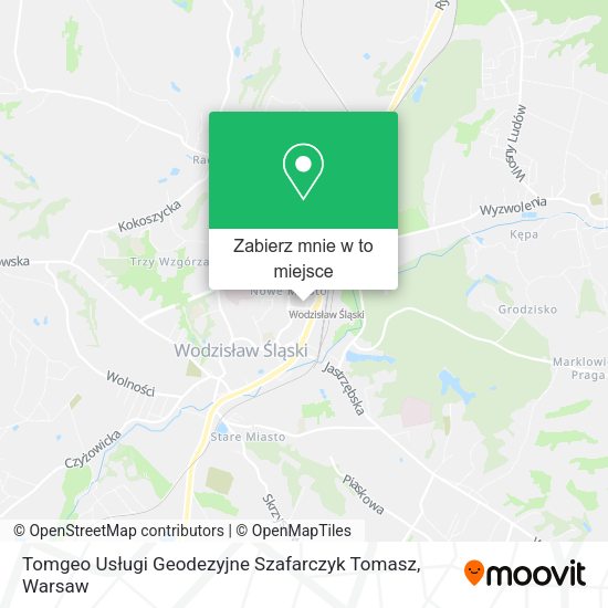 Mapa Tomgeo Usługi Geodezyjne Szafarczyk Tomasz