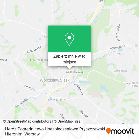 Mapa Heros Pośrednictwo Ubezpieczeniowe Pryszczewski Hieronim