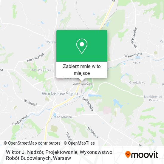 Mapa Wiktor J. Nadzór, Projektowanie, Wykonawstwo Robót Budowlanych