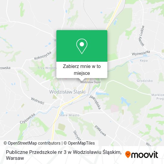 Mapa Publiczne Przedszkole nr 3 w Wodzisławiu Śląskim