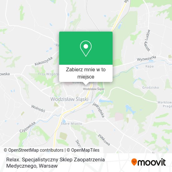 Mapa Relax. Specjalistyczny Sklep Zaopatrzenia Medycznego