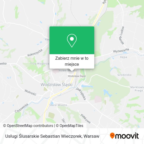 Mapa Usługi Ślusarskie Sebastian Wieczorek