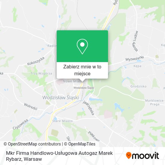 Mapa Mkr Firma Handlowo-Usługowa Autogaz Marek Rybarz