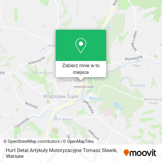 Mapa Hurt Detal Artykuły Motoryzacyjne Tomasz Sławik