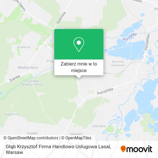 Mapa Głąb Krzysztof Firma Handlowo Usługowa Lasal