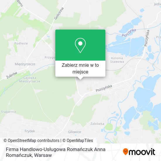 Mapa Firma Handlowo-Usługowa Romańczuk Anna Romańczuk