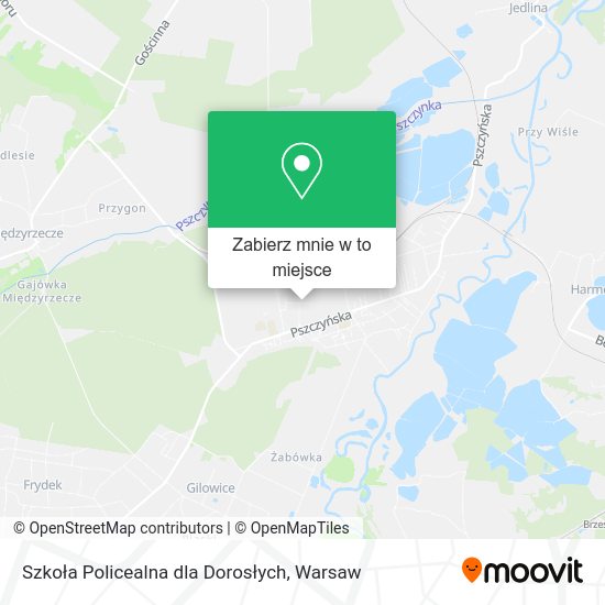 Mapa Szkoła Policealna dla Dorosłych