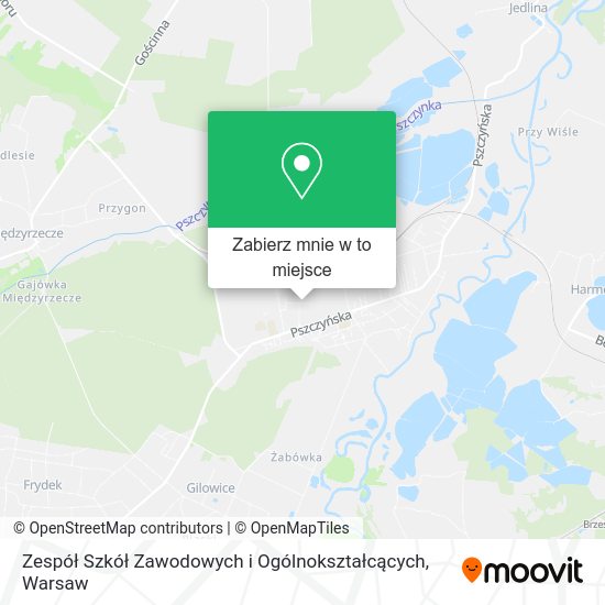 Mapa Zespół Szkół Zawodowych i Ogólnokształcących