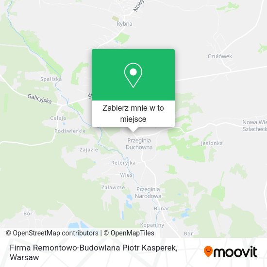 Mapa Firma Remontowo-Budowlana Piotr Kasperek