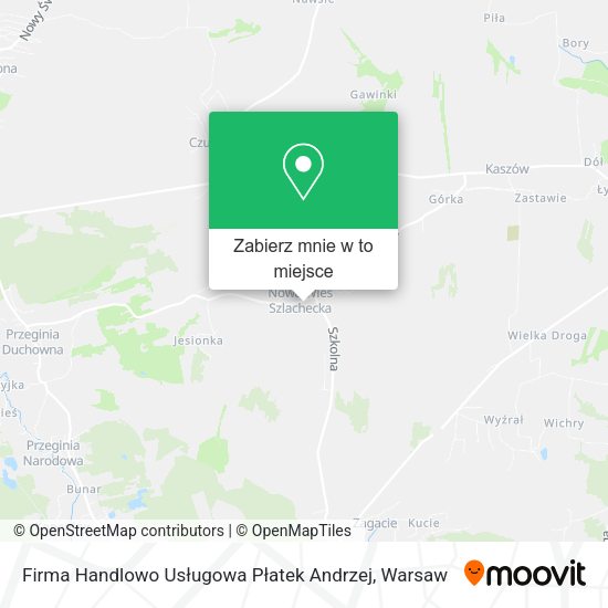 Mapa Firma Handlowo Usługowa Płatek Andrzej