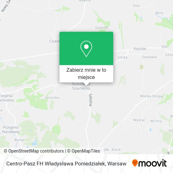 Mapa Centro-Pasz FH Władysława Poniedziałek