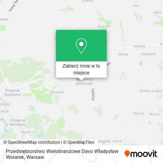 Mapa Przedsiębiorstwo Wielobranżowe Davo Władysław Wolarek