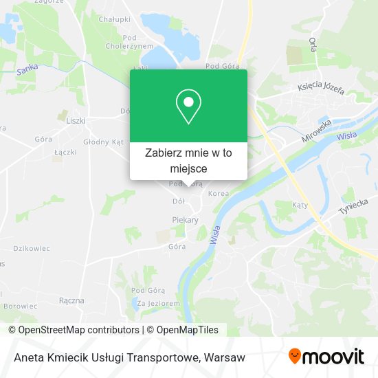 Mapa Aneta Kmiecik Usługi Transportowe