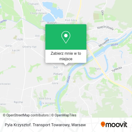 Mapa Pyla Krzysztof. Transport Towarowy