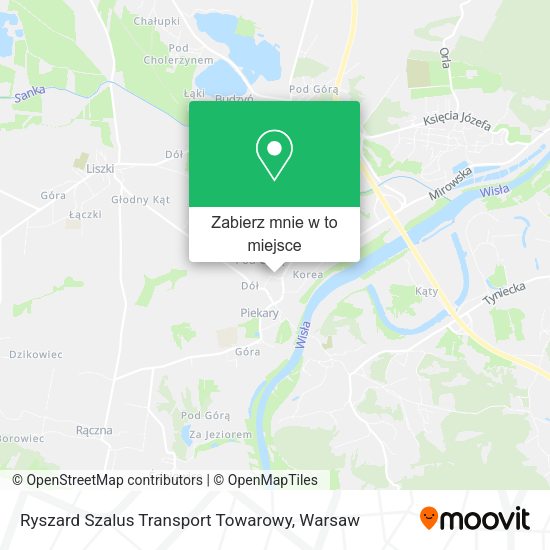 Mapa Ryszard Szalus Transport Towarowy