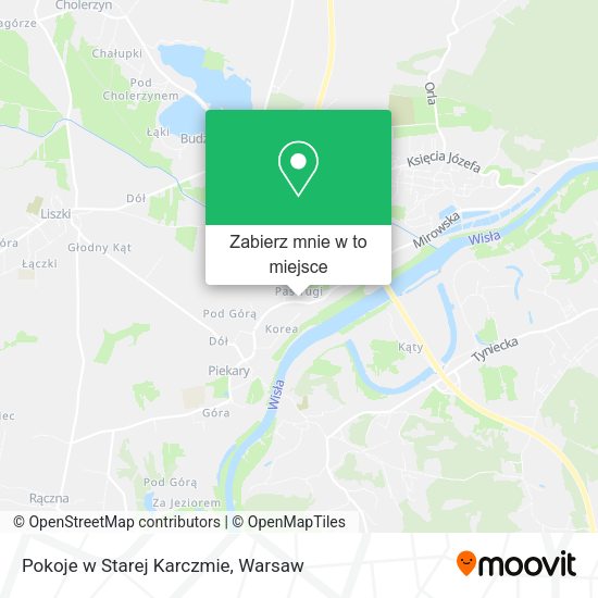 Mapa Pokoje w Starej Karczmie