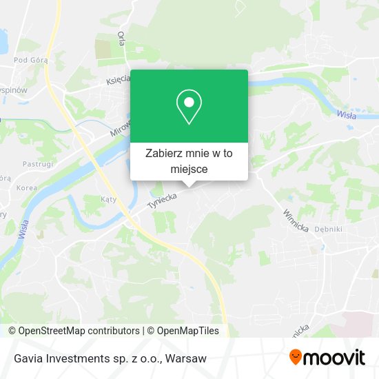 Mapa Gavia Investments sp. z o.o.