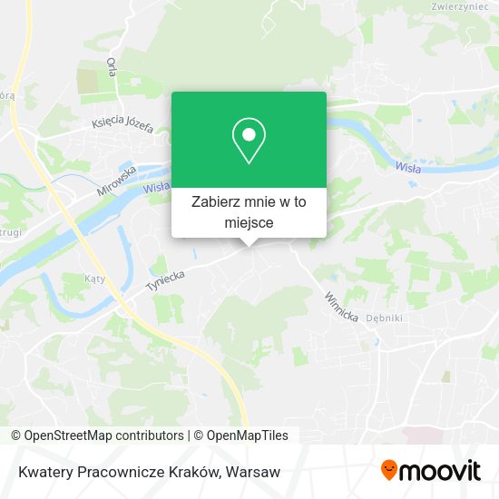 Mapa Kwatery Pracownicze Kraków