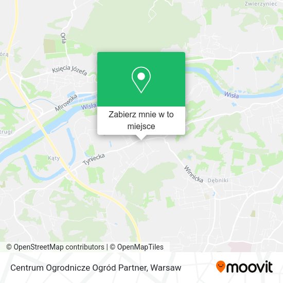 Mapa Centrum Ogrodnicze Ogród Partner