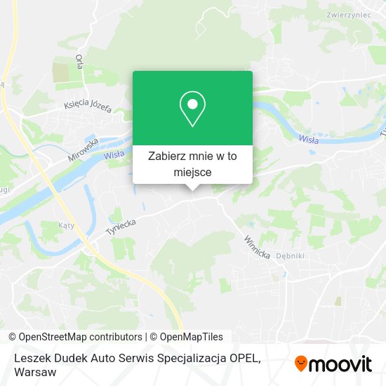 Mapa Leszek Dudek Auto Serwis Specjalizacja OPEL