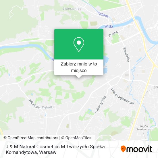 Mapa J & M Natural Cosmetics M Tworzydło Spółka Komandytowa