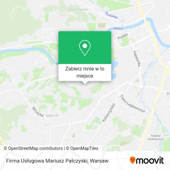 Mapa Firma Usługowa Mariusz Pałczyski