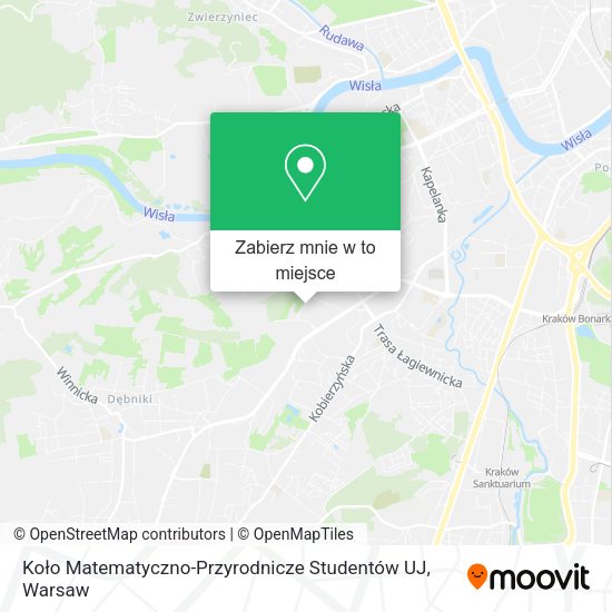 Mapa Koło Matematyczno-Przyrodnicze Studentów UJ