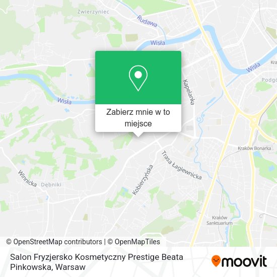 Mapa Salon Fryzjersko Kosmetyczny Prestige Beata Pinkowska