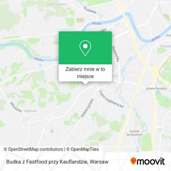 Mapa Budka z Fastfood przy Kauflandzie