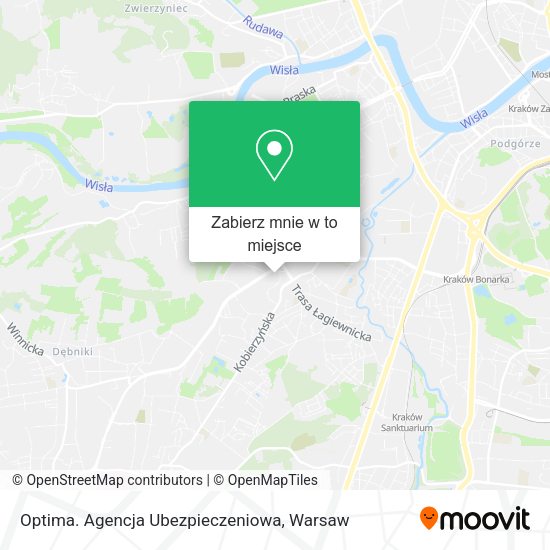 Mapa Optima. Agencja Ubezpieczeniowa