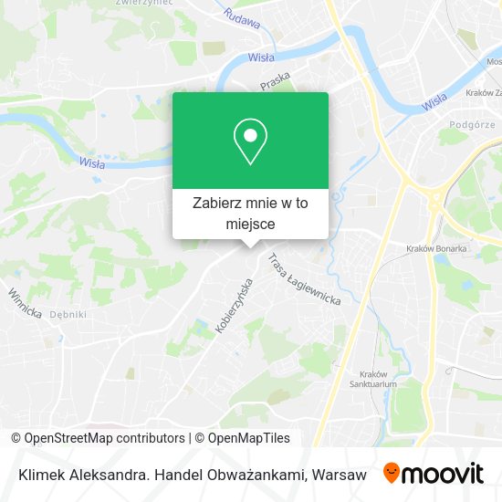 Mapa Klimek Aleksandra. Handel Obważankami