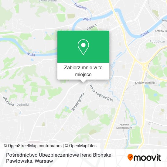 Mapa Pośrednictwo Ubezpieczeniowe Irena Błońska-Pawłowska