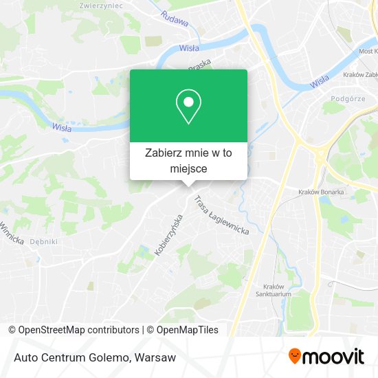 Mapa Auto Centrum Golemo