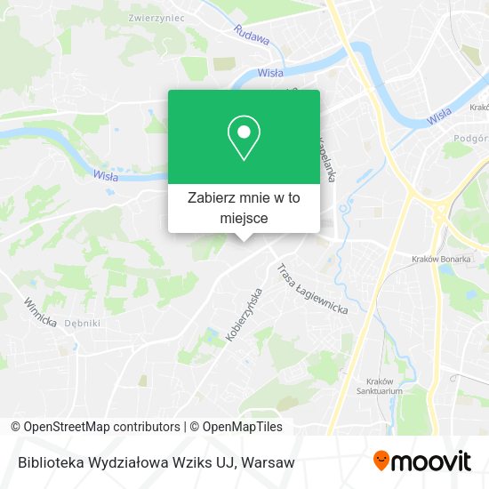 Mapa Biblioteka Wydziałowa Wziks UJ