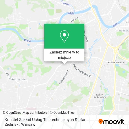 Mapa Konstel Zakład Usług Teletechnicznych Stefan Zieliński